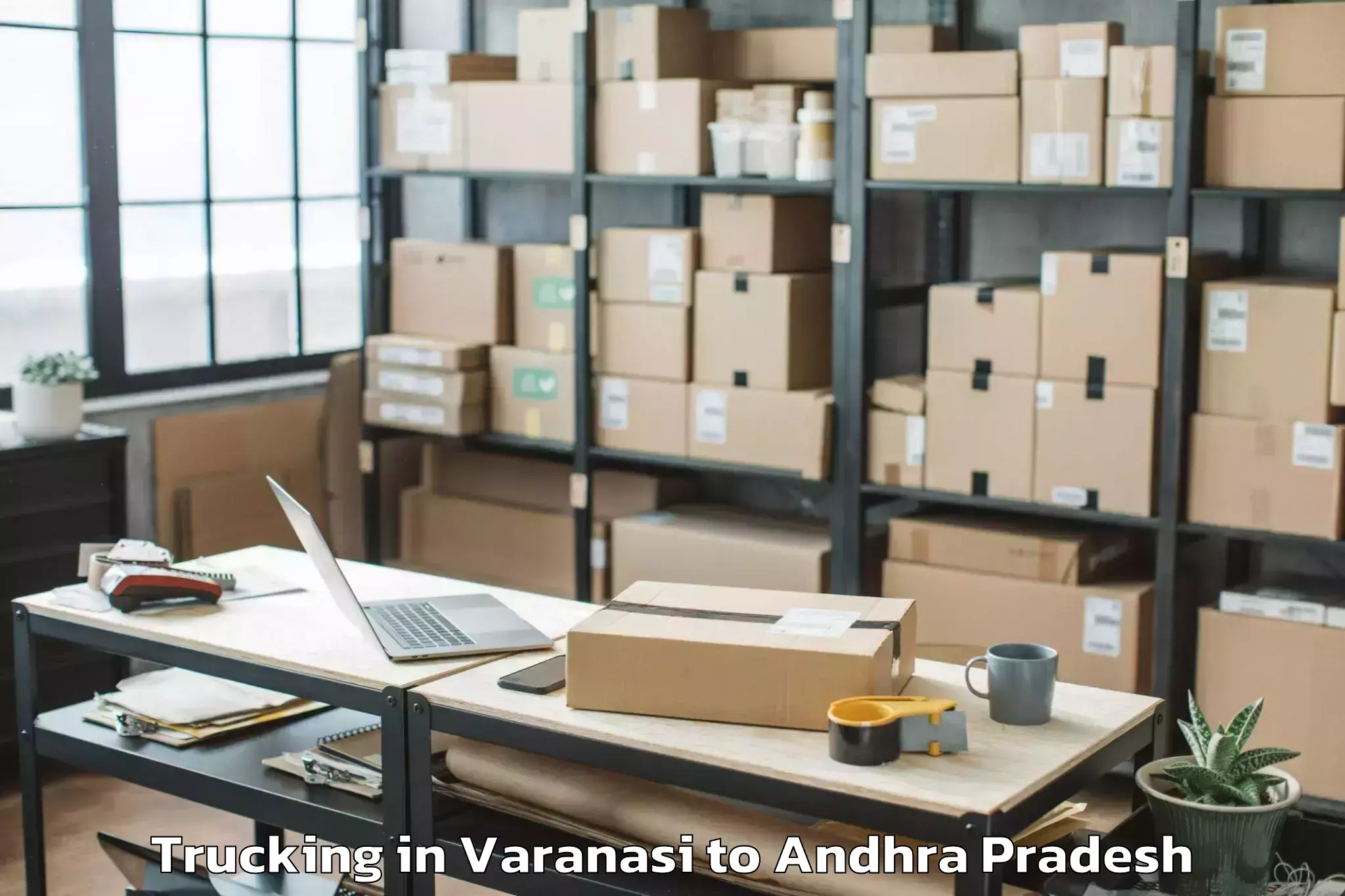 Top Varanasi to Seetharamapuram Trucking Available